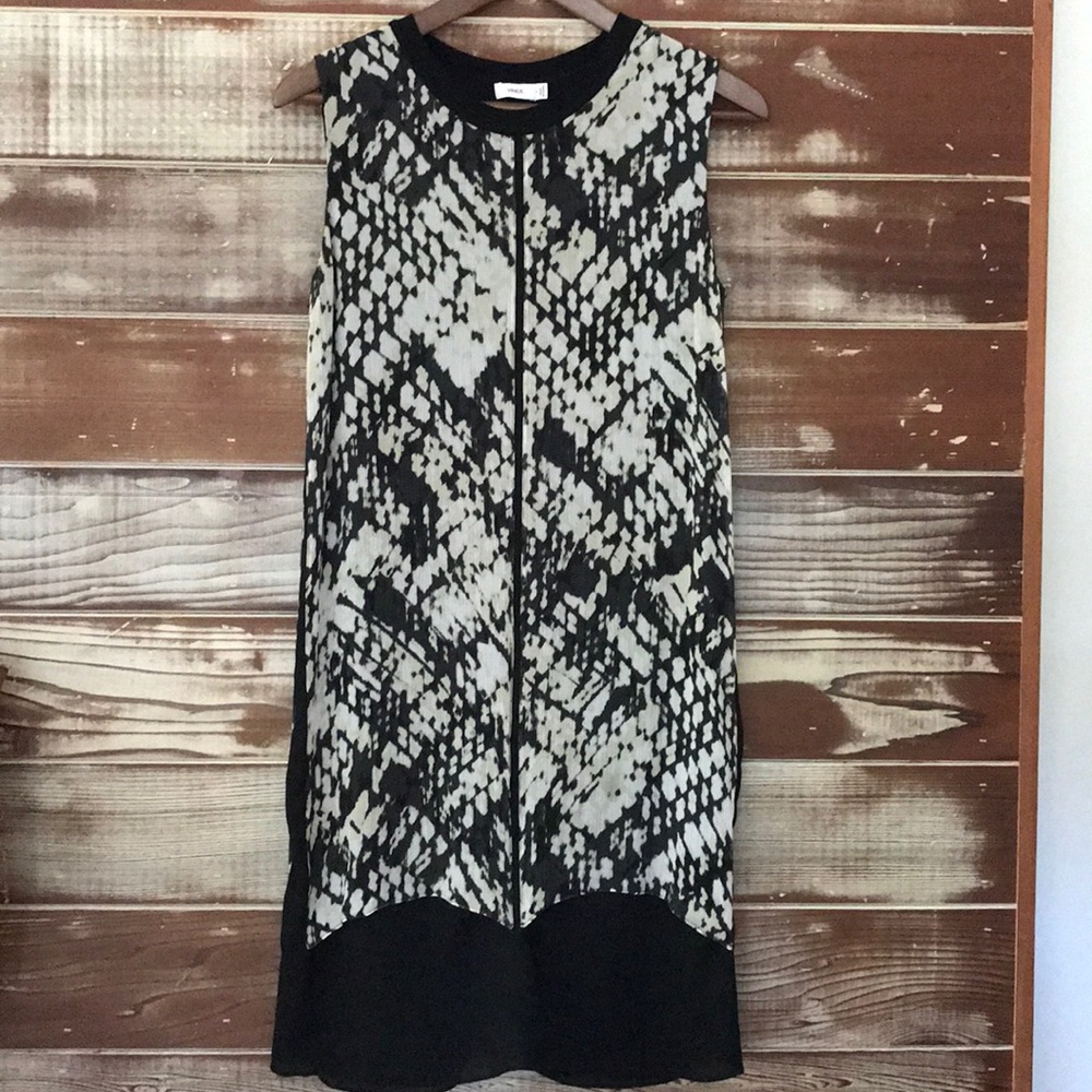 Vince silk sleeveless dress